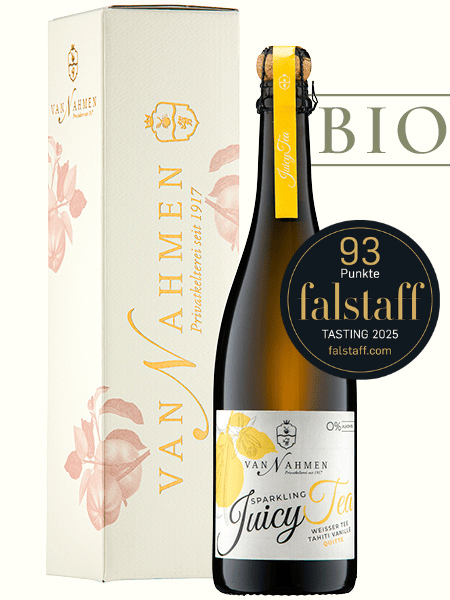 Geschenk Sparkling Juicy Tea Weißer Tee-Tahiti Vanille-Quitte Bio